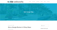 Desktop Screenshot of designblog.noblewebworks.com