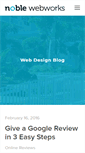 Mobile Screenshot of designblog.noblewebworks.com