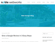 Tablet Screenshot of designblog.noblewebworks.com